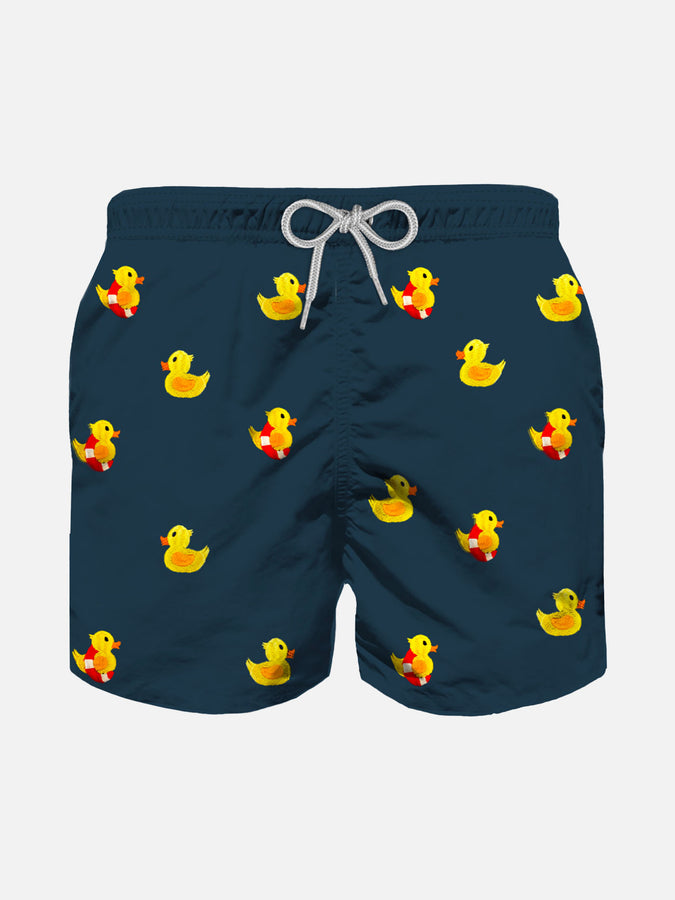 Mc2 Saint Barth Costume da bagno da bambino con ricamo papere