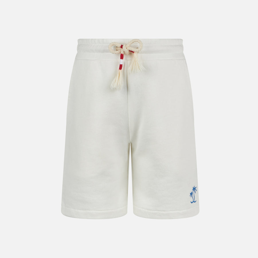 Mc2 Saint Barth Bermuda da bambino in cotone bianco