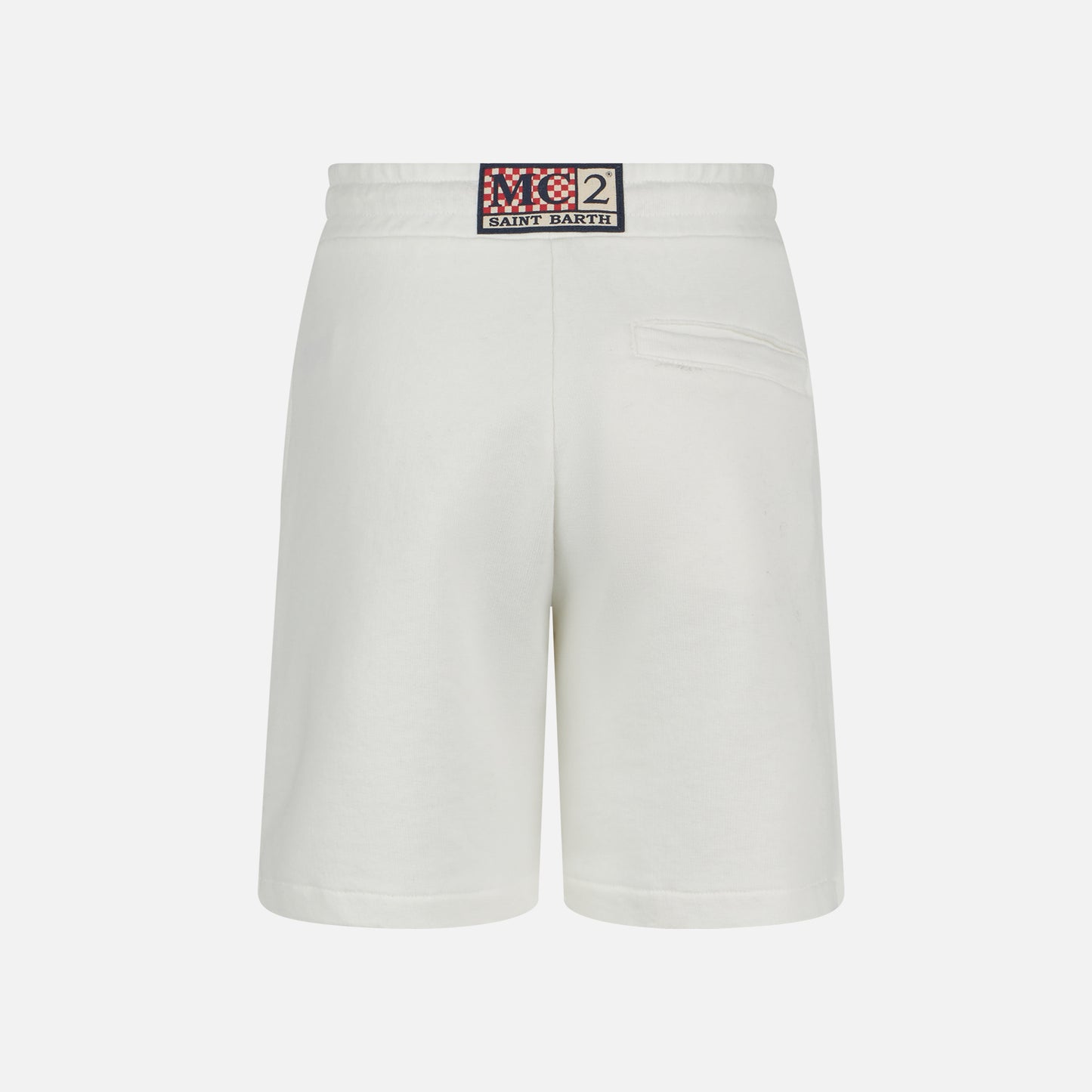 Boy cotton white bermuda - MC2 Saint Barth