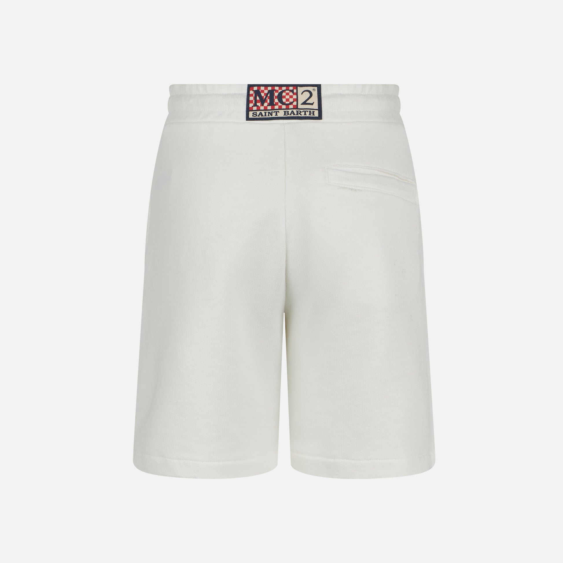 Boy cotton white bermuda - MC2 Saint Barth