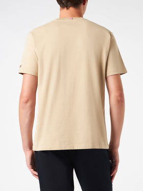 Man heavy cotton t-shirt with St. Barth Countryland print - MC2 Saint Barth