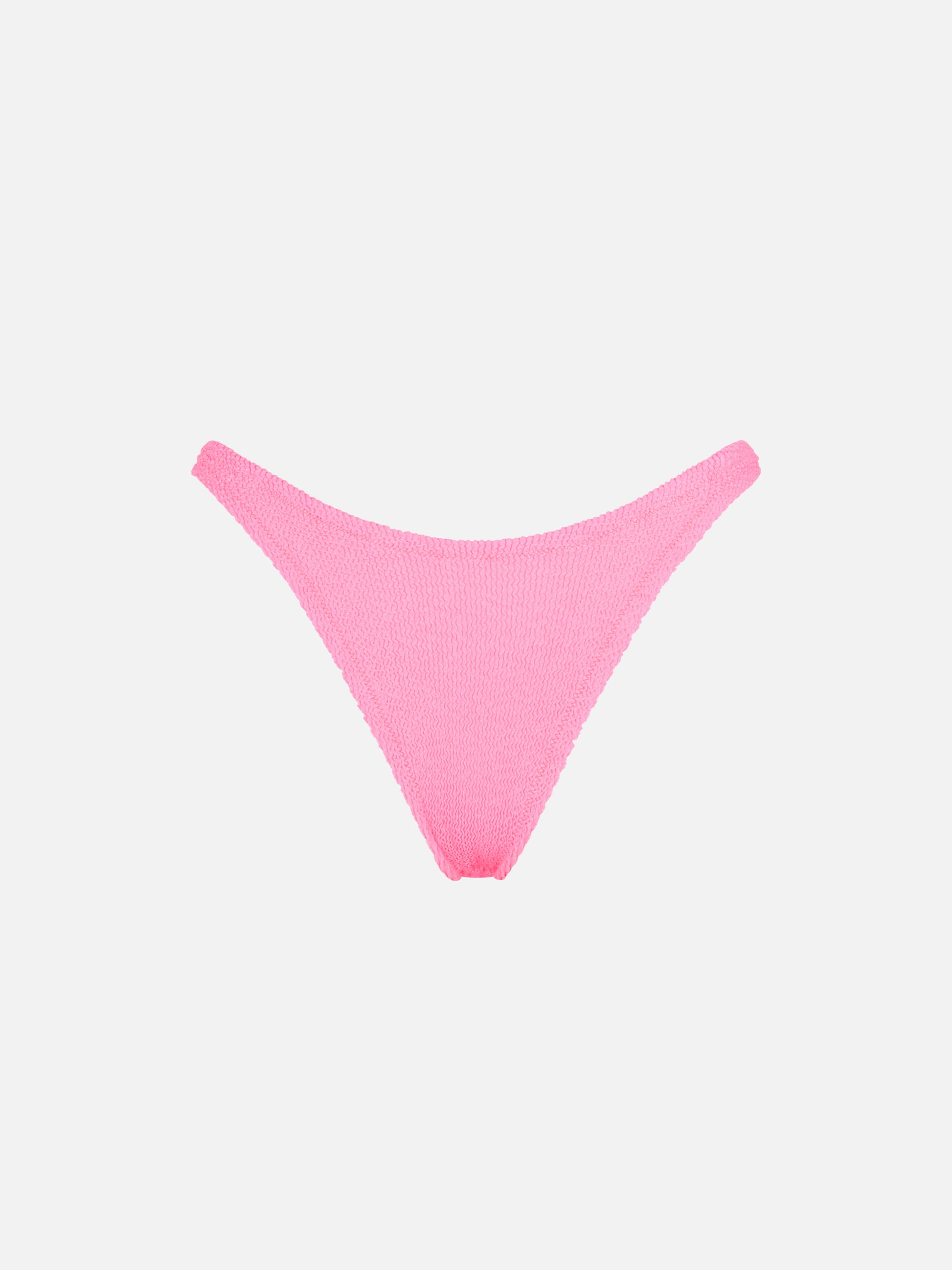 Woman fluo pink crinkle swim briefs - MC2 Saint Barth