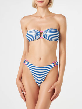 Bikini da donna a fascia crinkle