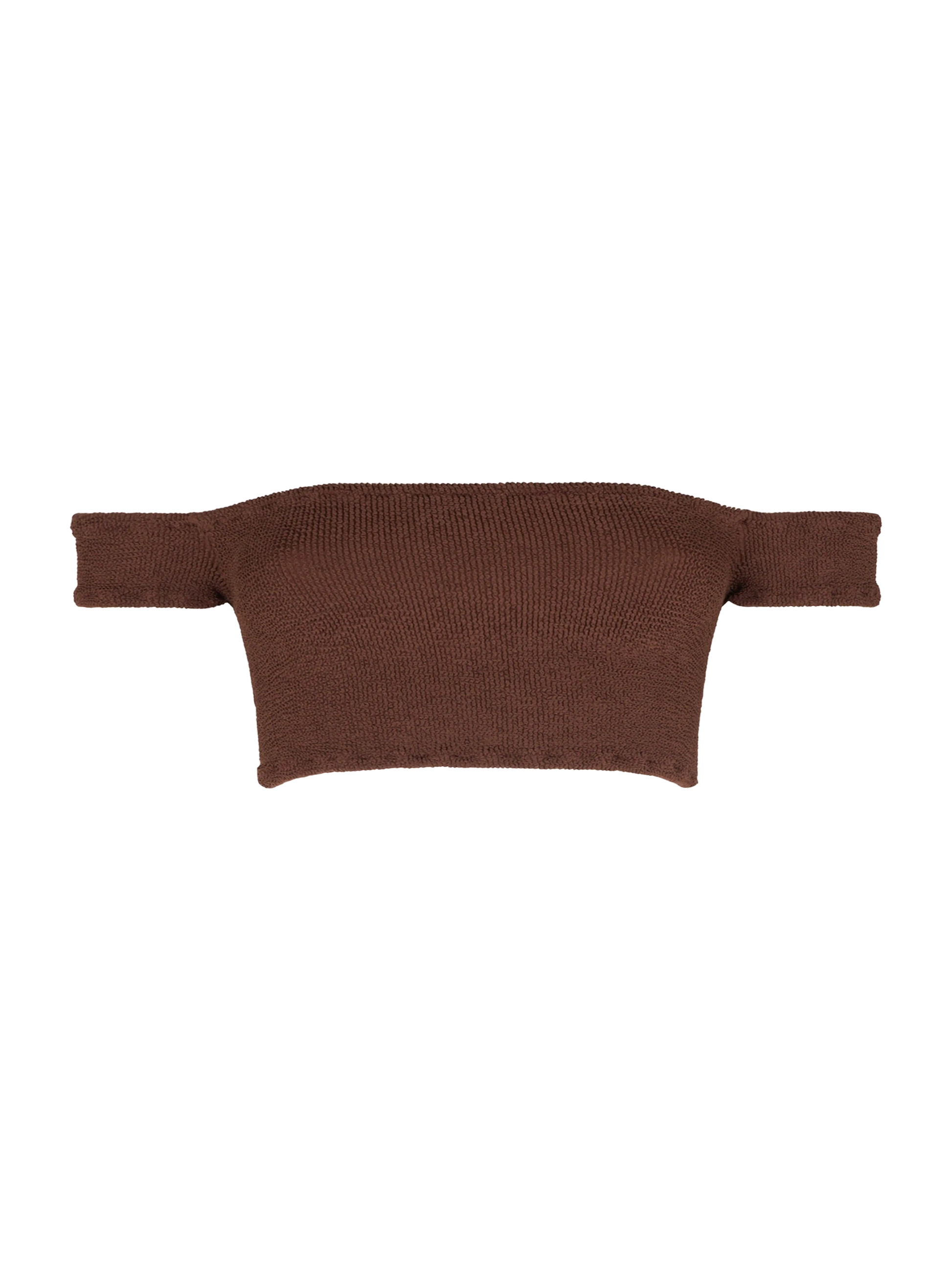 Woman crinkle wide shoulder strap top swimsuit - MC2 Saint Barth