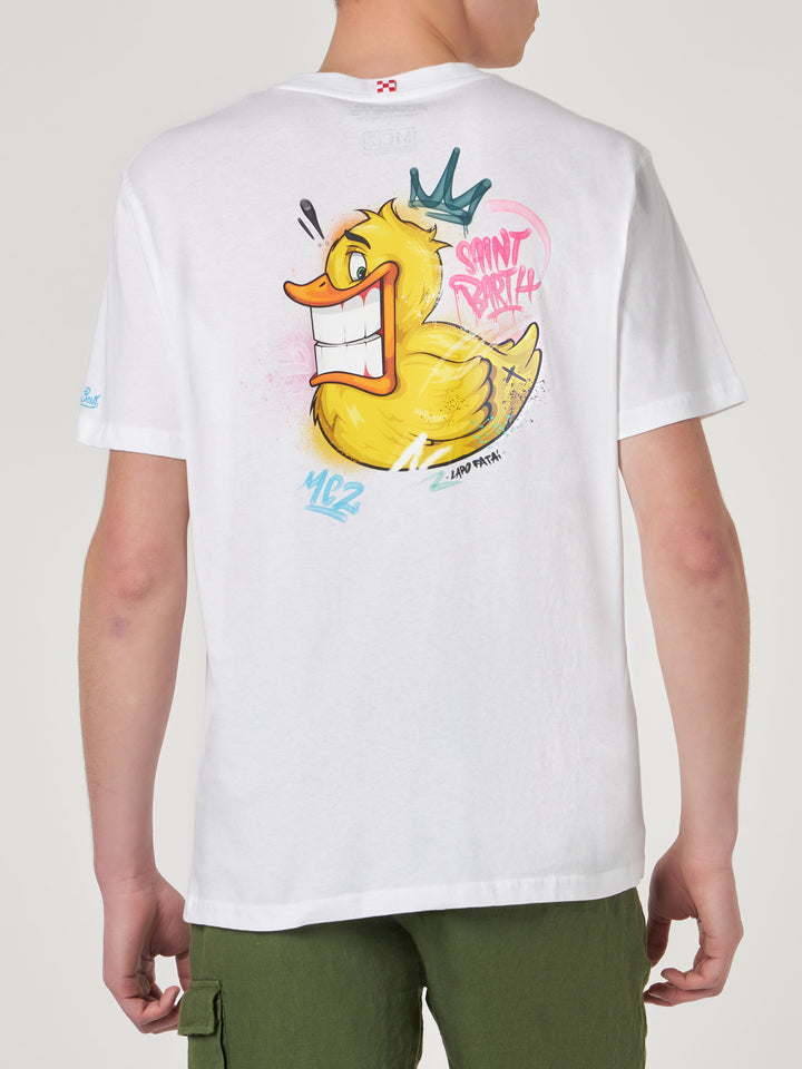 Man t-shirt with Crypto duck print | CRYPTO PUPPETS® SPECIAL EDITION - MC2 Saint Barth