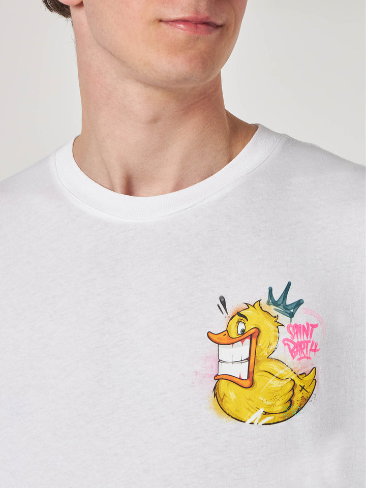 Man t-shirt with Crypto duck print | CRYPTO PUPPETS® SPECIAL EDITION - MC2 Saint Barth