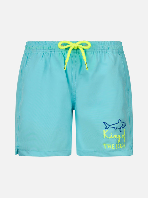 Costume da bagno da bambino Comfort con ricamo King of the Beach