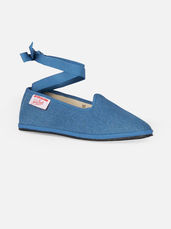 Mc2 Saint Barth Mocassini pantofola da donna in denim | MY CHALOM SPECIAL EDITION