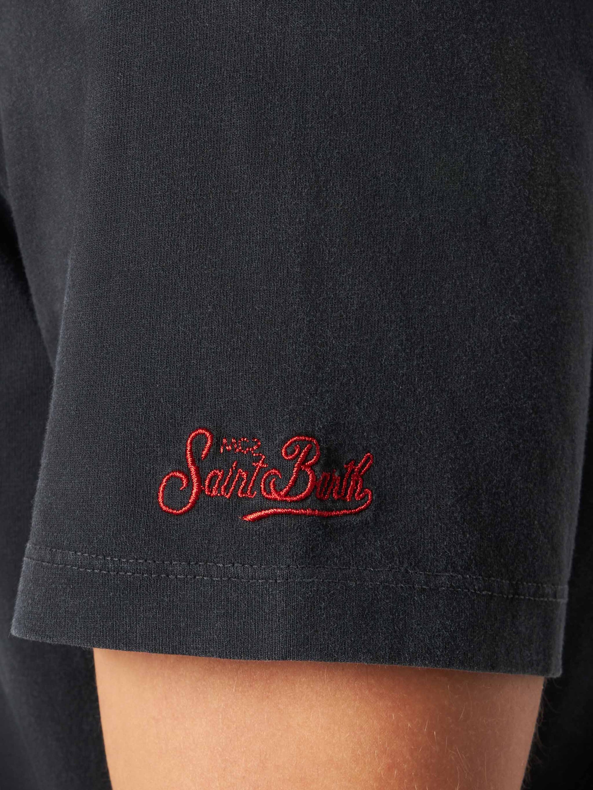 Man cotton vintage treatment t-shirt with Diabolik car and money printed | DIABOLIK SPECIAL EDITION - MC2 Saint Barth