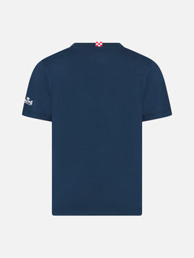 Boy cotton t-shirt with dinosaur print - MC2 Saint Barth