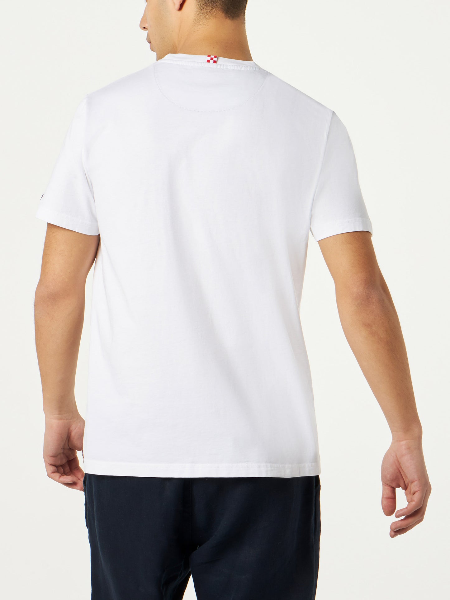 Man cotton t-shirt Austin with ducky pocket - MC2 Saint Barth