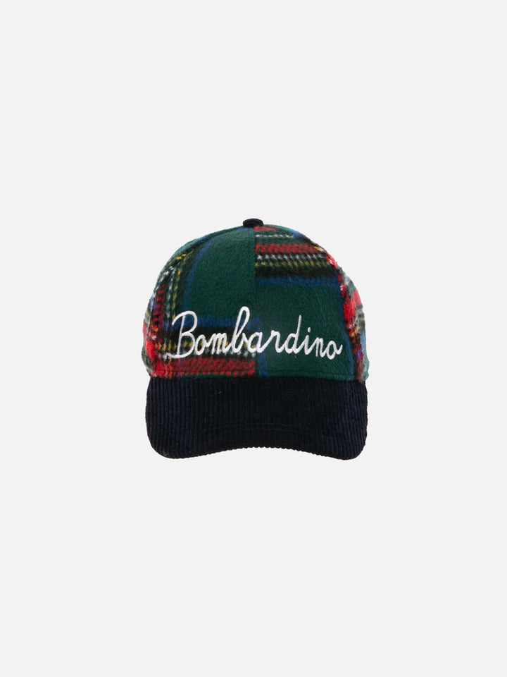 Tartan baseball cap with Bombardino embroidery - MC2 Saint Barth