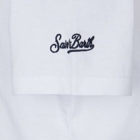 Girl t-shirt with Portami al mare! lettering - MC2 Saint Barth