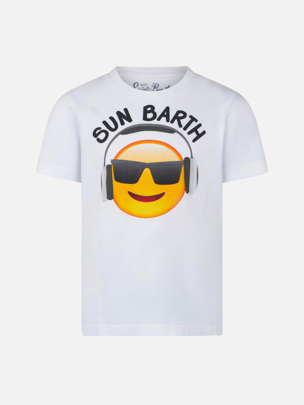 T-Shirt mit Emoticon-Aufdruck für Jungen