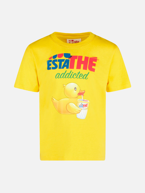 Kinder-T-Shirt aus Baumwolle mit Estathé-Enten-Print | ESTATHE' SONDERAUSGABE