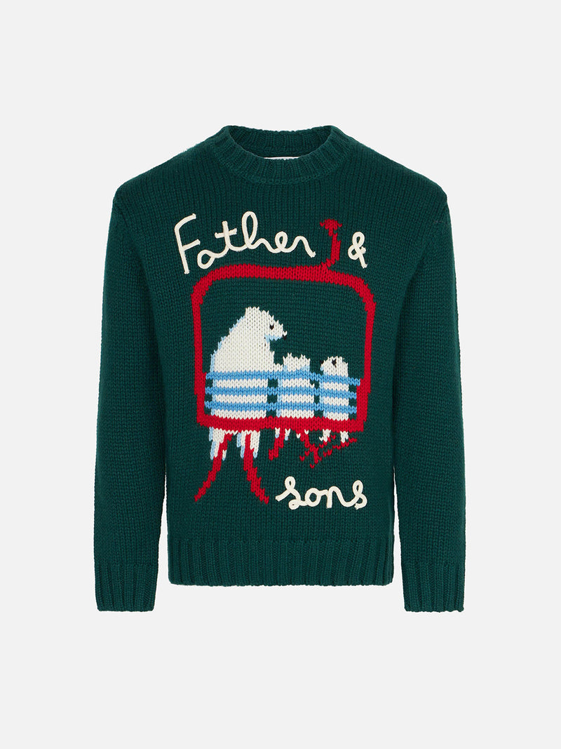 Boy sweater with bears embroidery