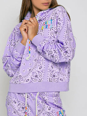 Cotton bandanna hoodie with Saint Barth embroidery - MC2 Saint Barth
