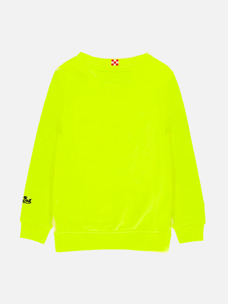 Après-Ski-Sweatshirt für Jungen in Neongelb
