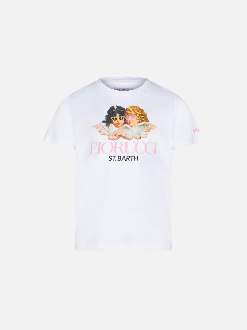 T-shirt girocollo in jersey di cotone Elly da bambina con stampa Fiorucci | FIORUCCI SPECIAL EDITION