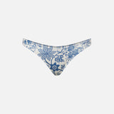 Slip da bagno da donna sgambato con stampa fiori