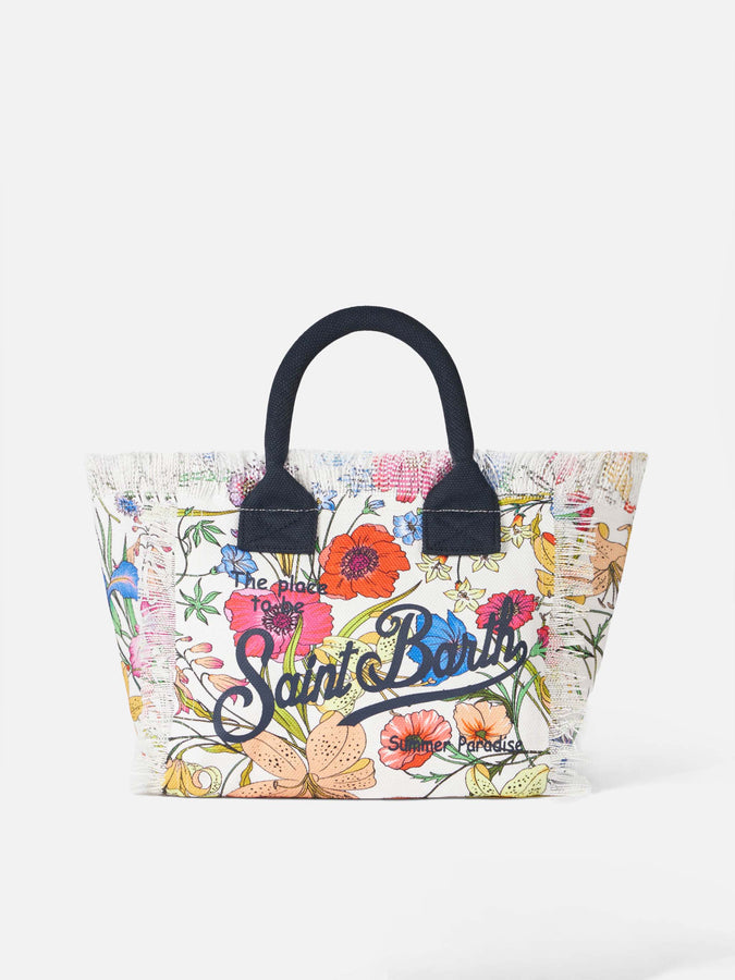 Mc2 Saint Barth Borsa Colette in tela con stampa fiori