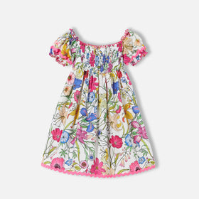 Girl dress flower print - MC2 Saint Barth