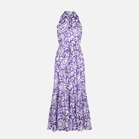 Woman halterneck dress with paisley print - MC2 Saint Barth