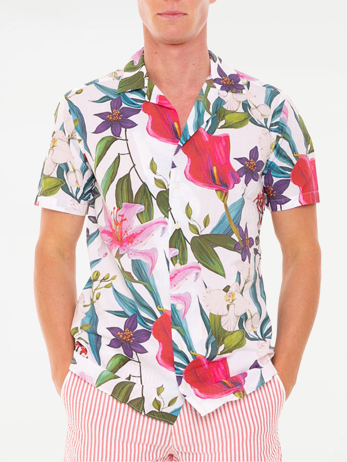 Mc2 Saint Barth Camicia da uomo stampa tropicale