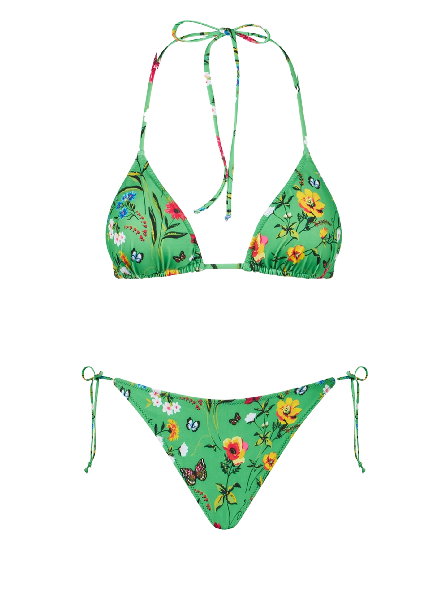 Woman triangle bikini with flower print - MC2 Saint Barth