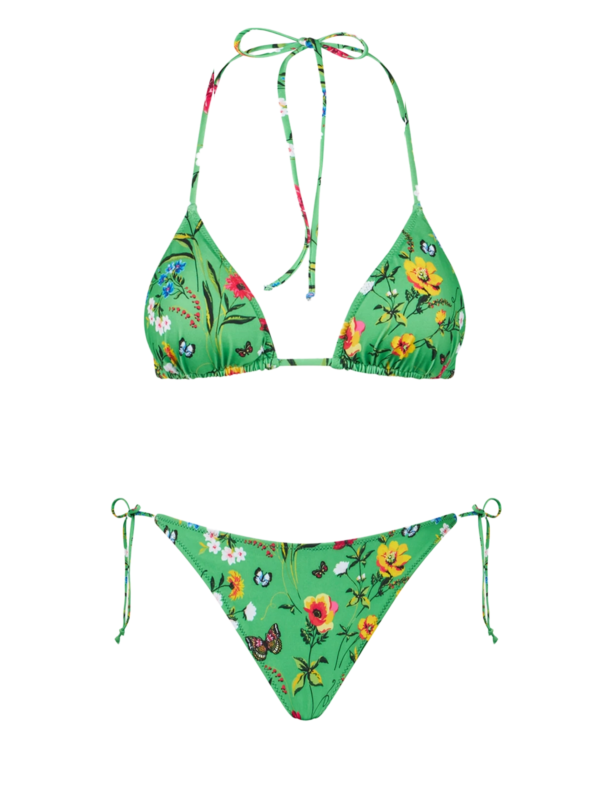 Woman triangle bikini with flower print - MC2 Saint Barth