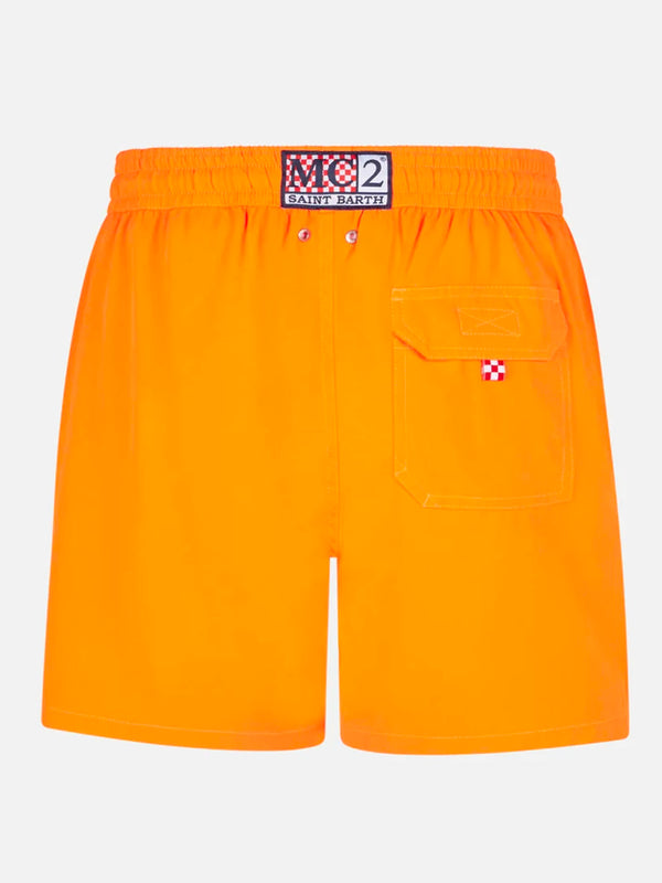 Man fluo orange comfort swim shorts