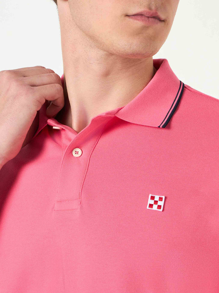 Man fluo pink polo piquet - MC2 Saint Barth