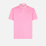 Rosa Piquet-Polo mit St. Barth-Logo und Vintage-Effekt