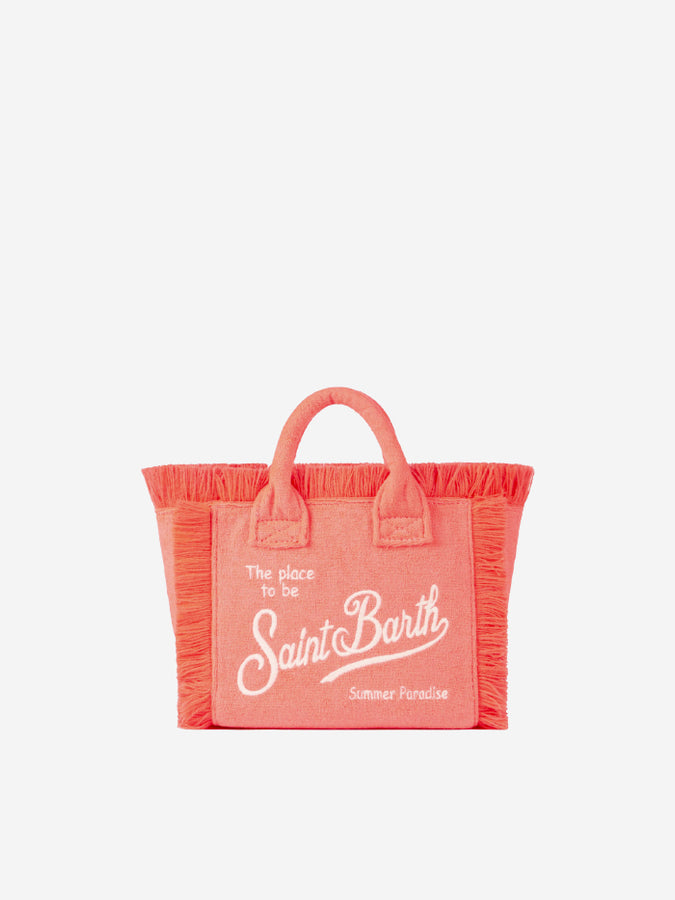 Mc2 Saint Barth Borsa a mano Mini Vanity in spugna rosa fluo