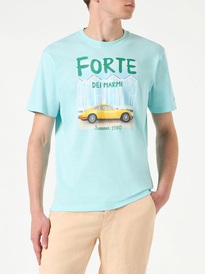 Mc2 Saint Barth T-shirt da uomo in cotone con stampa auto Forte dei Marmi