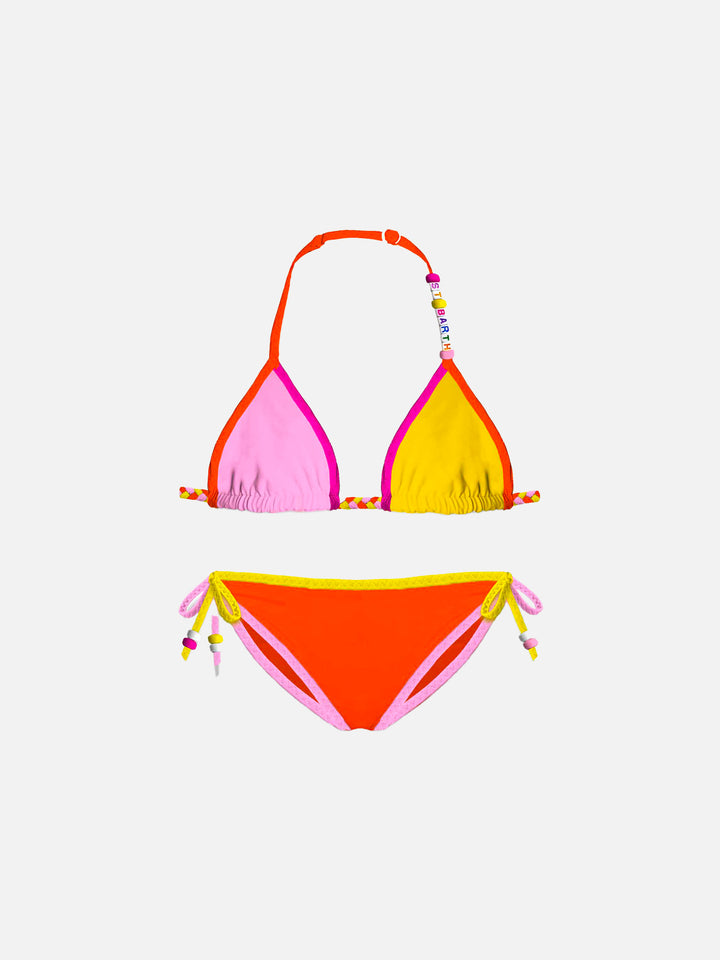 Girl triangle bikini with charms - MC2 Saint Barth