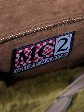 Vivian green faux fur handbag - MC2 Saint Barth