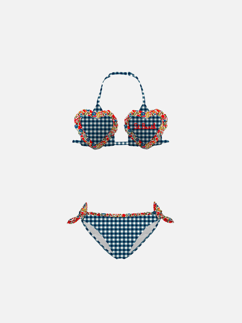 Girl triangle bikini with Liberty print | Made with Liberty fabric