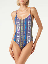 Gipsy print one piece swimsuit