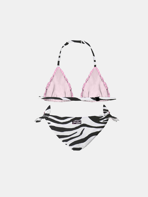 Zebra-Bikini für Mädchen