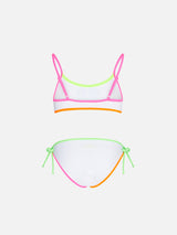 Weißer Bralette-Bikini für Mädchen