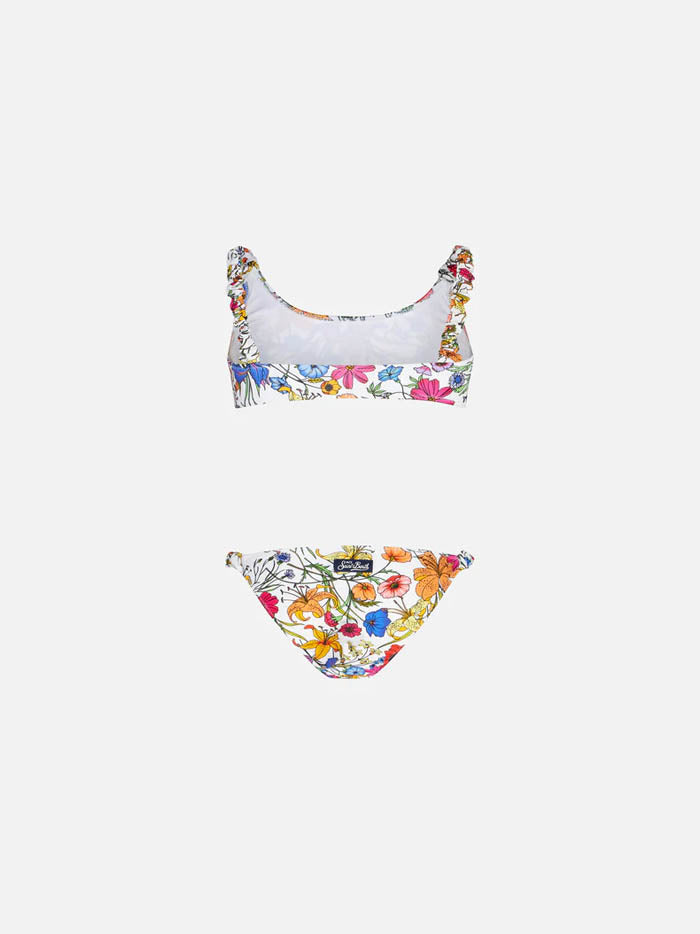 Girl bralette with flower print - MC2 Saint Barth