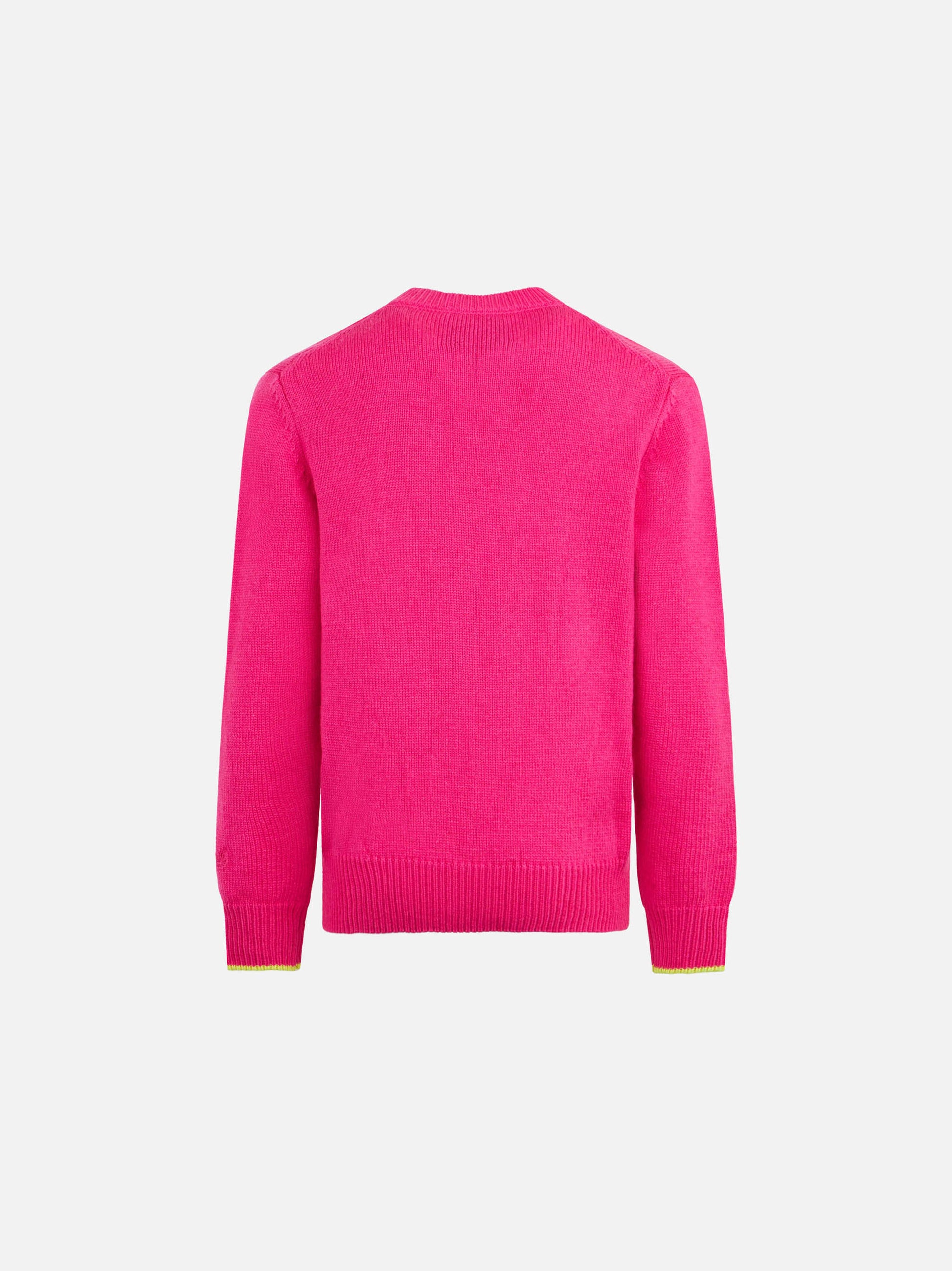 Girl crewneck sweater with My mom is Cool embroidery - MC2 Saint Barth