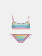 Girl bikini multicolor pastel