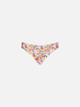 Girl swim briefs with flower print | Made with Liberty fabric - MC2 Saint Barth
