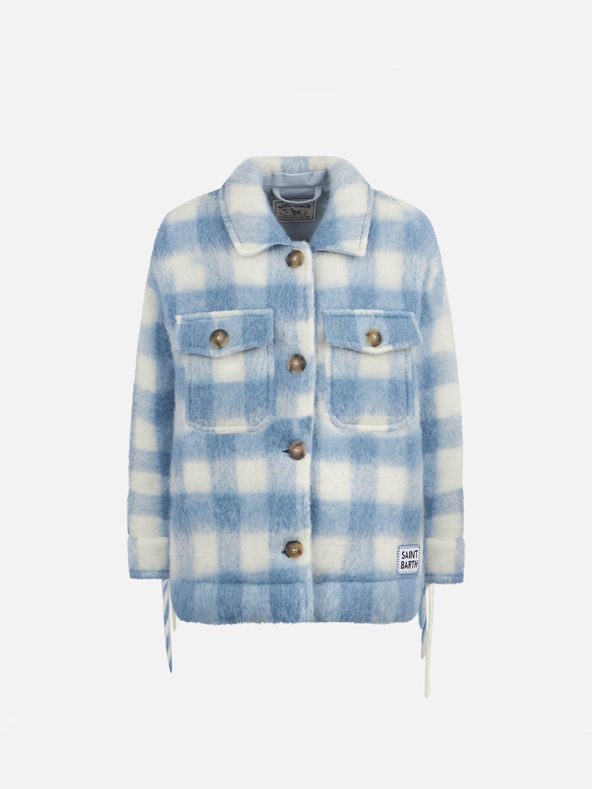 Girl overshirt jacket with fringes - MC2 Saint Barth