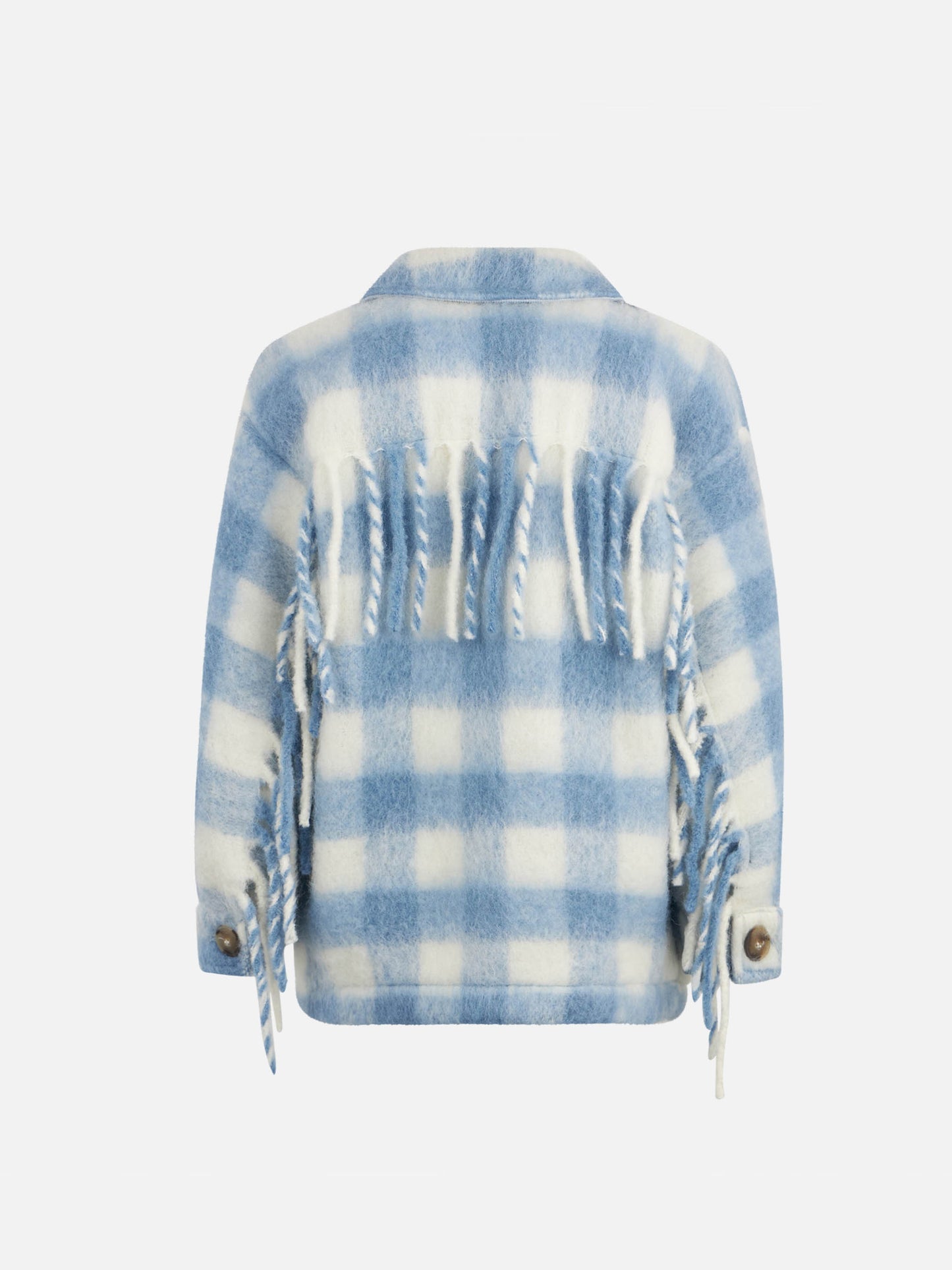 Girl overshirt jacket with fringes - MC2 Saint Barth