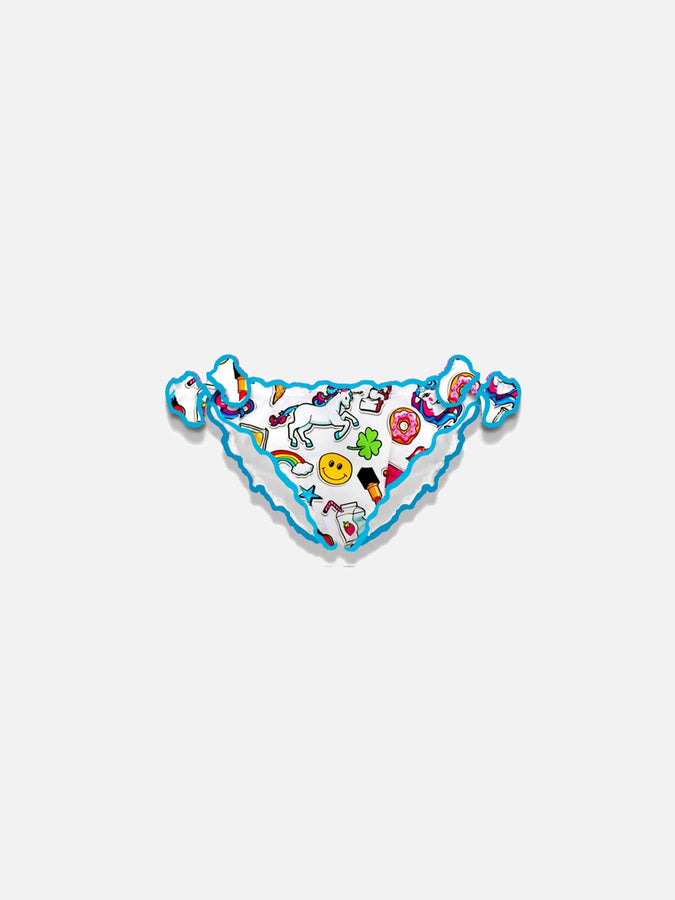 Mc2 Saint Barth Slip da bagno da bambina con stampa unicorno