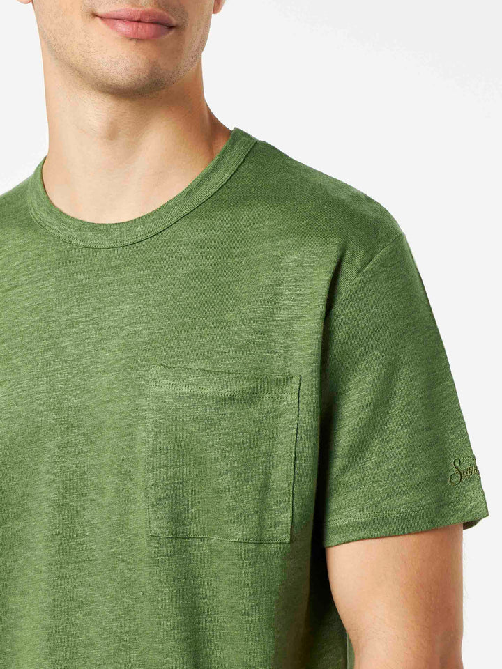 Man linen jersey t-shirt - MC2 Saint Barth