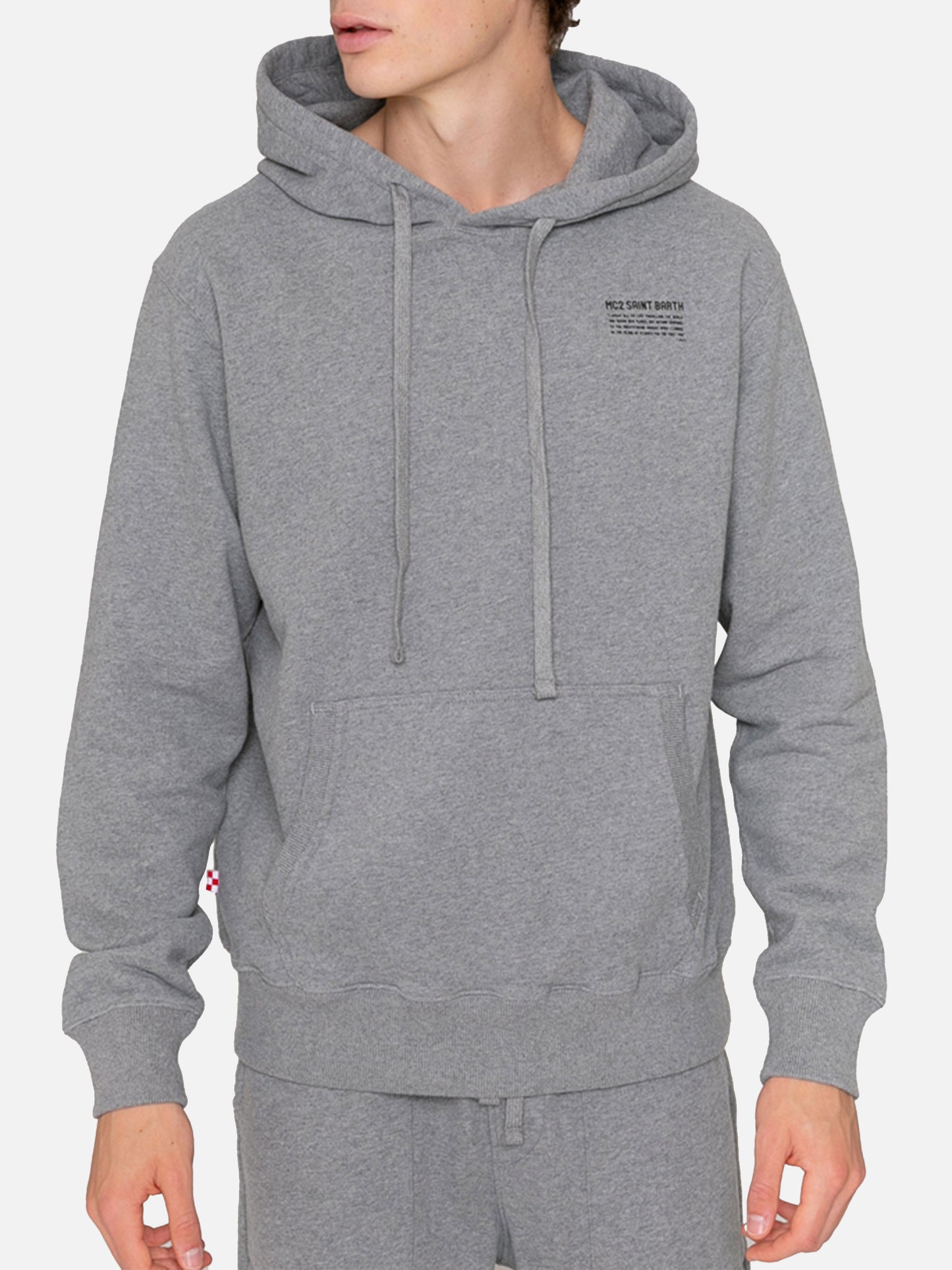 Mélange grey hoodie | Pantone® Special Edition - MC2 Saint Barth